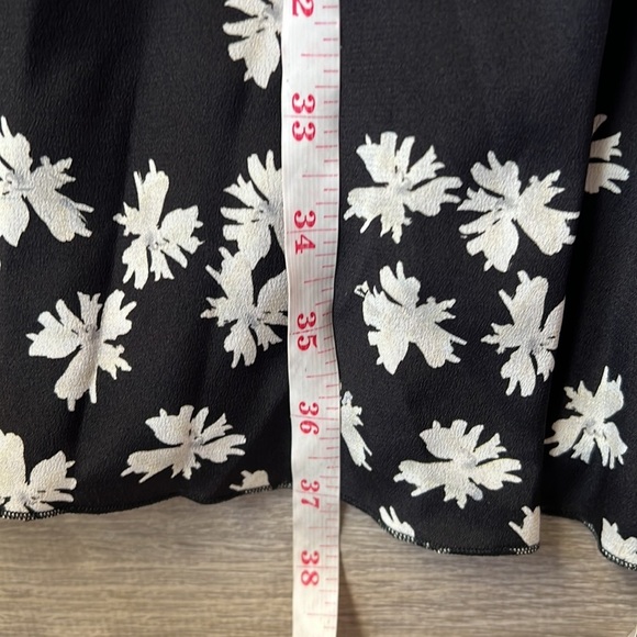 Derek Lam silk Floral Print V-Neck Long Sleeve Mini Dress Size 4 - Picture 15 of 15